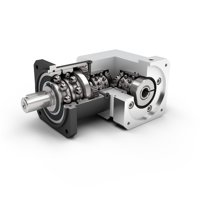 Right Angle Planetary Gearboxes with Output Shaft WPLQE